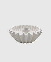Load image into Gallery viewer, Pleated bowl ceramic candle holder