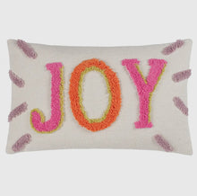 Load image into Gallery viewer, Joy tufted cushion in pink and orange