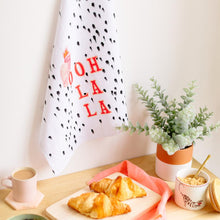 Load image into Gallery viewer, Yvonne Ellen alphabet ooh la la tea towels