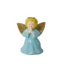Load image into Gallery viewer, Ceramic baby blue angel candle holder - small. By RICE DK