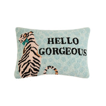 Load image into Gallery viewer, Hello Gorgeous tiger cushion by Yvonne Ellen