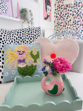 Load image into Gallery viewer, Square mermaid wool hook cushion