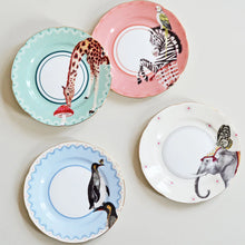 Load image into Gallery viewer, Carnival animals cake plate set by Yvonne Ellen
