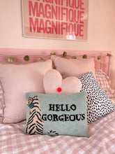 Load image into Gallery viewer, Hello Gorgeous tiger cushion by Yvonne Ellen