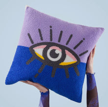 Load image into Gallery viewer, ‘All Eyes on You’ boucle eye cushion
