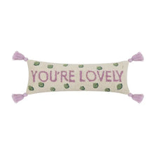 Load image into Gallery viewer, ‘You’re Lovely’ wool hook cushion by Yvonne Ellen
