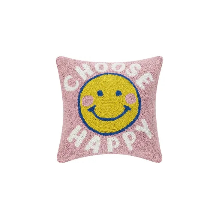 Choose Happy Smiley cushion