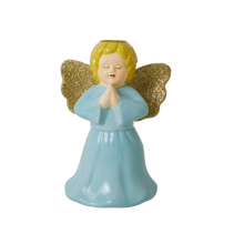 Load image into Gallery viewer, Ceramic baby blue angel candleholder - large
