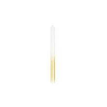 Load image into Gallery viewer, Gold and white candles - set of 4
