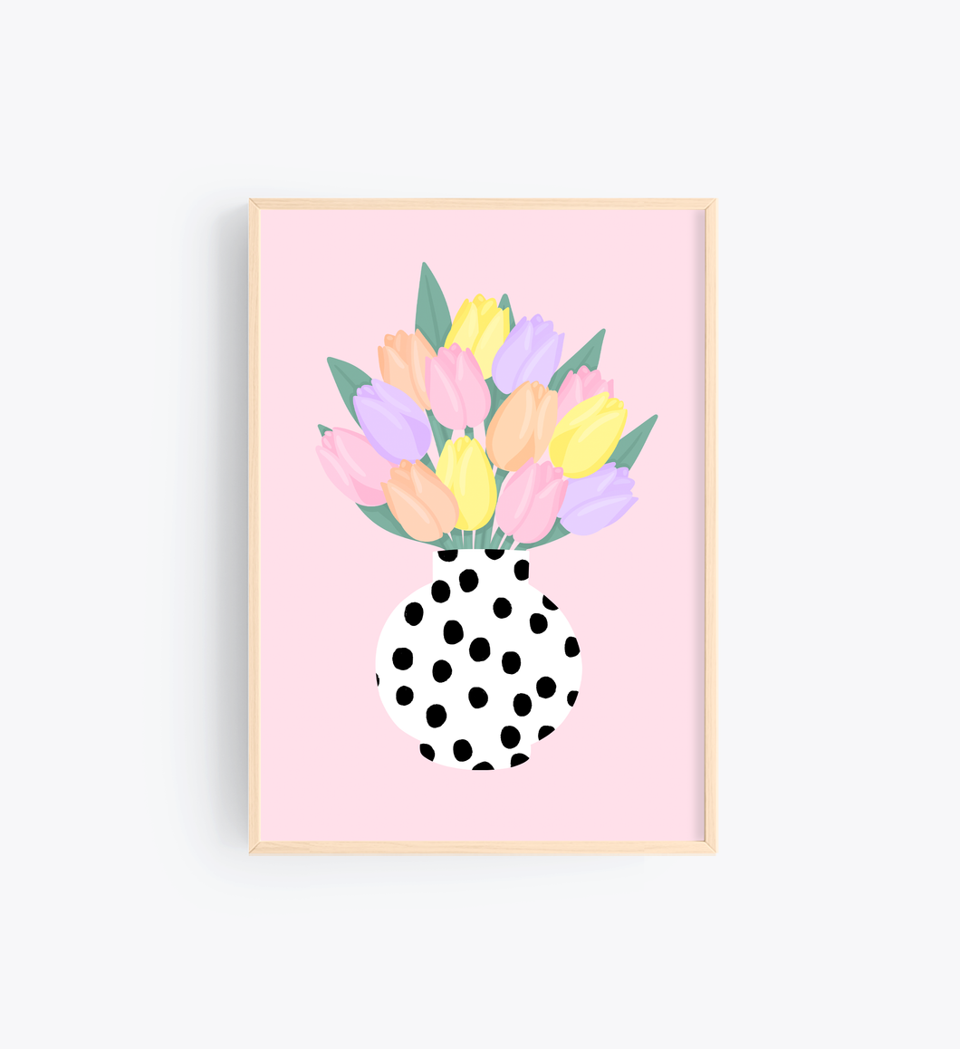 ‘Tulips’ print by PeachiPrints X Colour Pop at Home