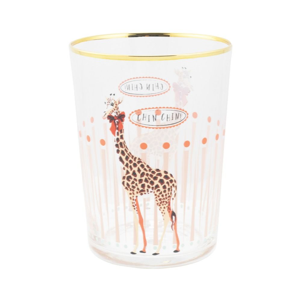 Cute giraffe hi ball glass by Yvonne Ellen