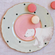 Load image into Gallery viewer, Polar bear sandwich plate by Yvonne Ellen
