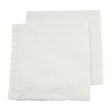 Load image into Gallery viewer, White cotton napkins - set of 2
