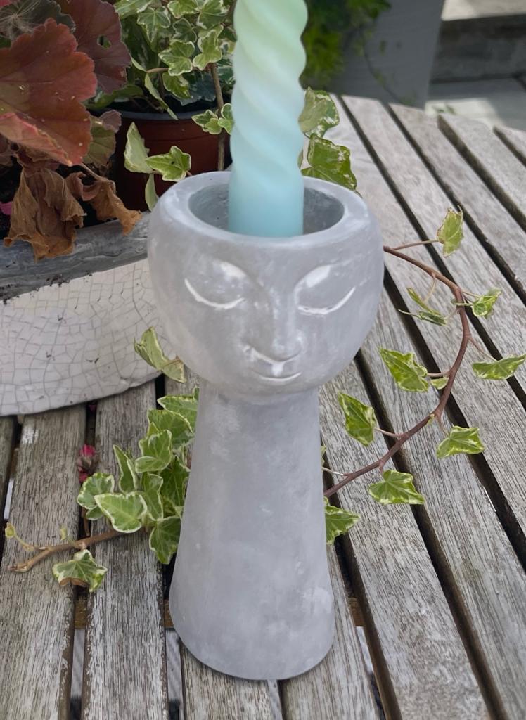 Concrete candle holders