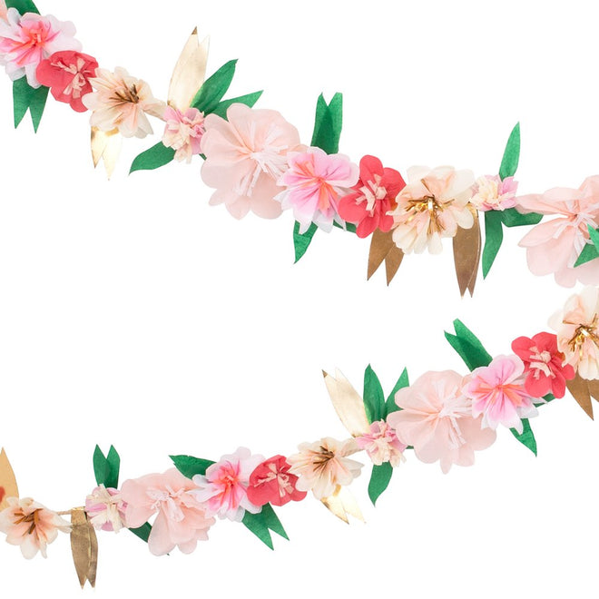 Paper flower garland